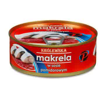 Królewska makrela w sosie pomidorowym 240g