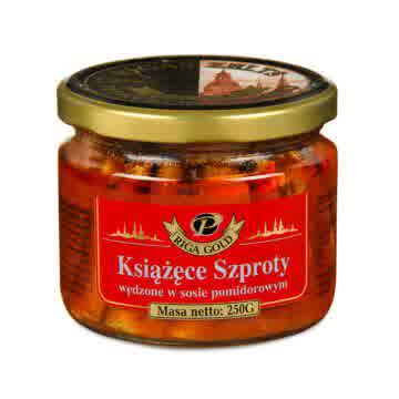 Książęce szproty wędzone w sosie pomidorowym 250g