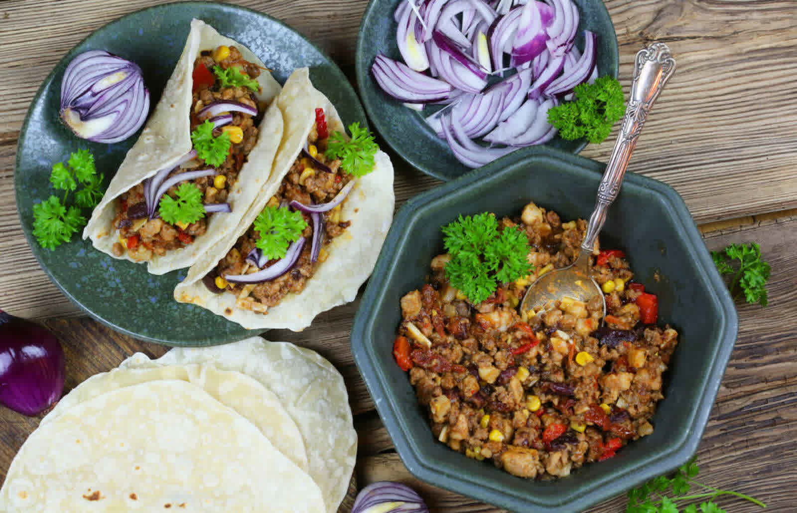 Tacos z dziczyzną