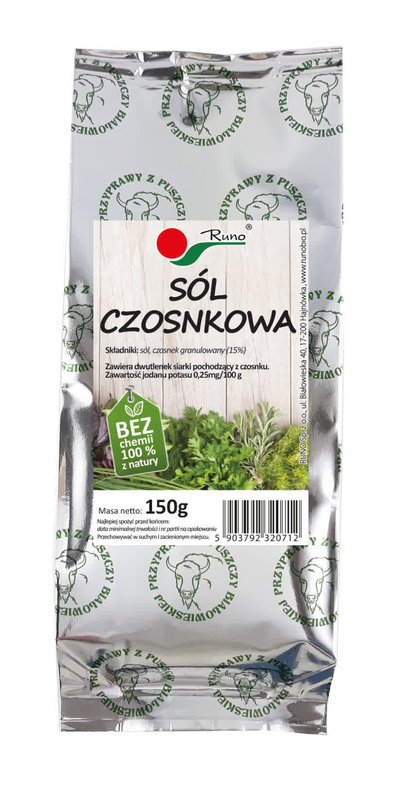 sol czosnkowa Sól czosnkowa 150g