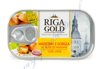 Wątróbki z dorsza w tłuszczu własnym 121g