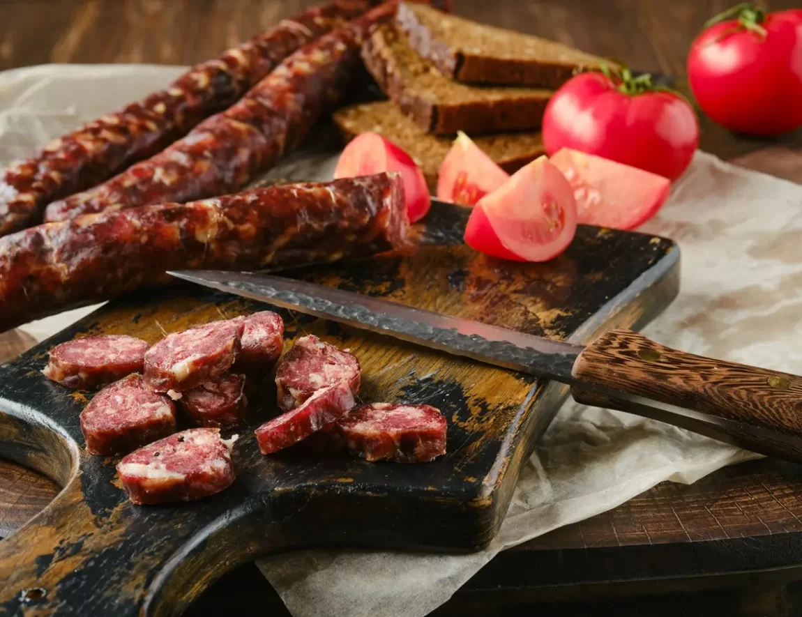 kiełbasa z pomidorem